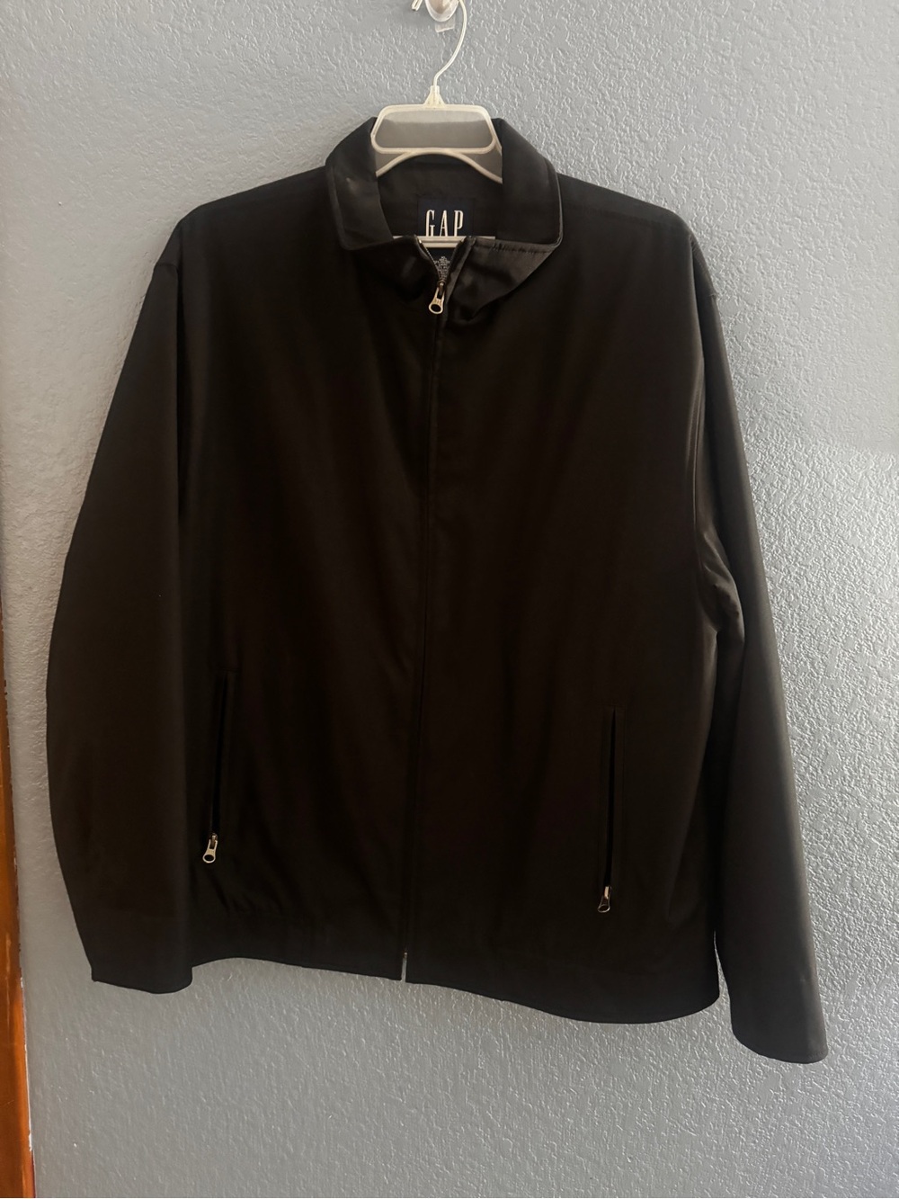 GAP Men's Black Lightweight Zip Jacket